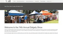 Desktop Screenshot of dalgetyshow.com.au